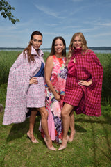 AENNE - Cape lang (rosa/blau)