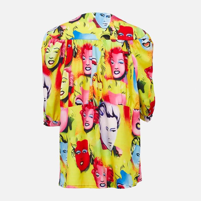 ZUSA - Bluse Button-Down, kurzarm