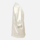 NURI - Bluse Button-Down, kurzarm (weiß)