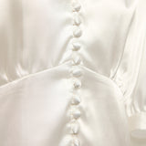 NURI - Bluse Button-Down, kurzarm (weiß)