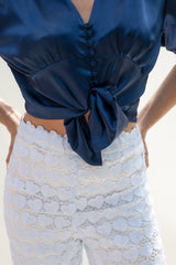 ZUSA - Bluse Button-Down, kurzarm